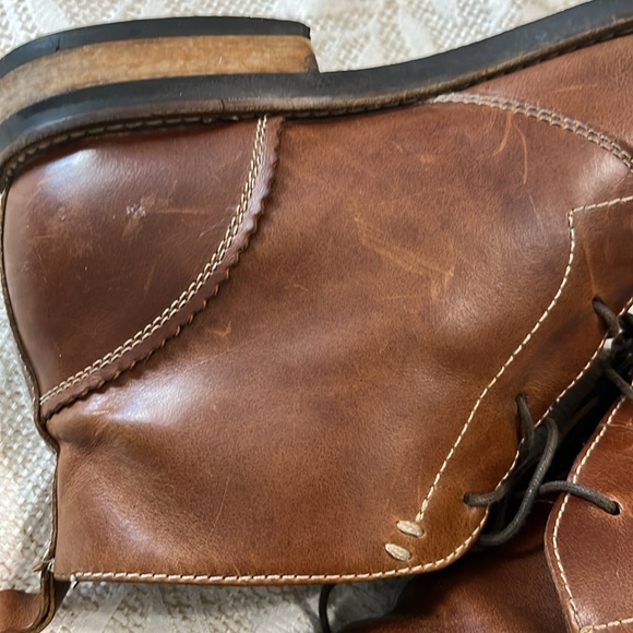 Penguin by Munsingwear Chestnut‎ Brown Leather Monty Boots Size 10.5 main image 10
